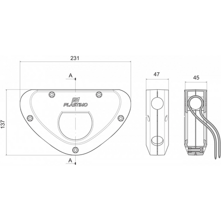 Supporto Motore Fuoribordo Grigio
