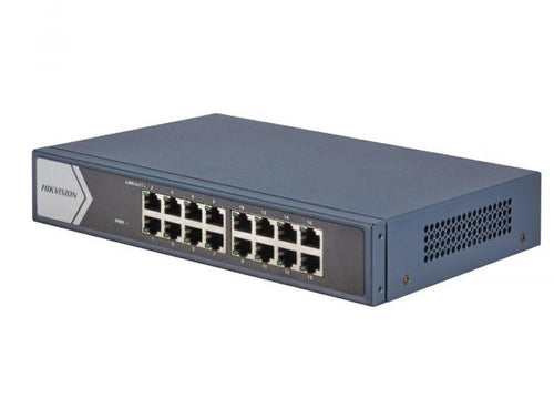 SWITCH HIKVISION 16P GBLAN 19 RACK MOUNT.STEEL CASE DS-3E0516-E