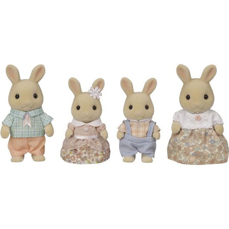 Statuine in miniatura - SYLVANIAN FAMILIES - 5706 - La famiglia dei Conigli Creme