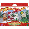 Bambola - SYLVANIAN FAMILIES - La scatola di Natale - 4 figure articolate