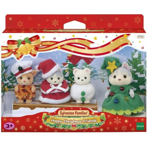 Bambola - SYLVANIAN FAMILIES - La scatola di Natale - 4 figure articolate