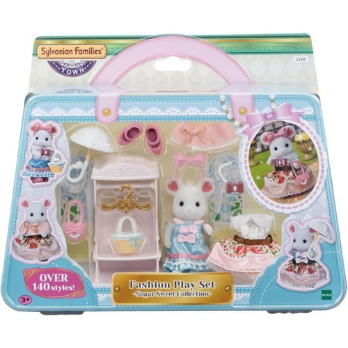 SYLVANIAN FAMILIES La valigia alla moda e il topo marshmallow della sorella maggiore per i bambini