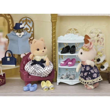 SYLVANIAN FAMILIES Valigia per cani caramello alla moda e sorella maggiore per bambini