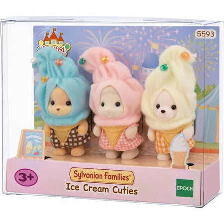 Il trio di bambini in costumi di crema vetrati - Famiglie Sylvanian - 5593 - da 3 anni