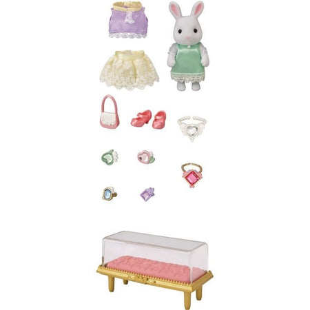 Sylvanian Families - La valigia alla moda di Snow Bunny e la sorella maggiore