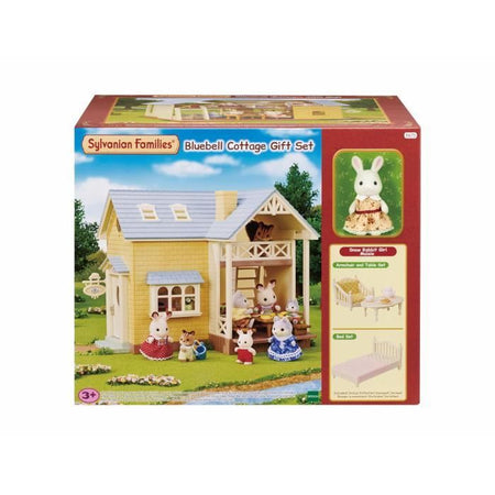 Set il cottage con il box da tetto blu - SYLVANIAN FAMILIES - 5671 - Per bambini dai 5 anni in su - Mobilio incluso