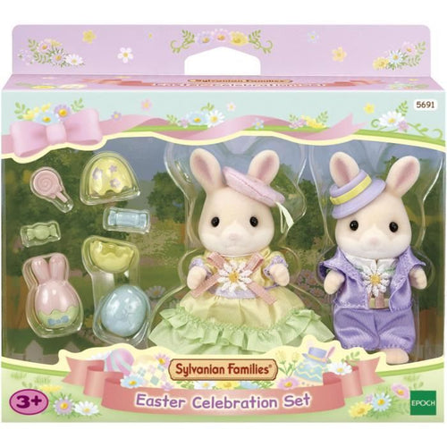 La caccia alle uova per i fratelli e le sorelle Rabbit Marguerite - Famiglie Sylvanian