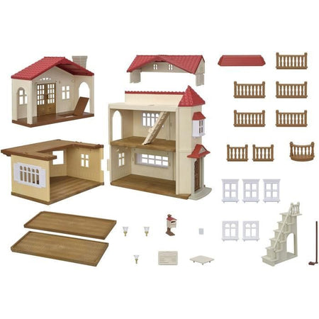 Statuine in miniatura - SYLVANIAN FAMILIES - 5708 - La grande casa illuminata e la sua stanza segreta
