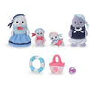 Famiglia Articolata - SYLVANIAN FAMILIES - Famiglia Foche - 4 Personaggi e Accessori da Spiaggia