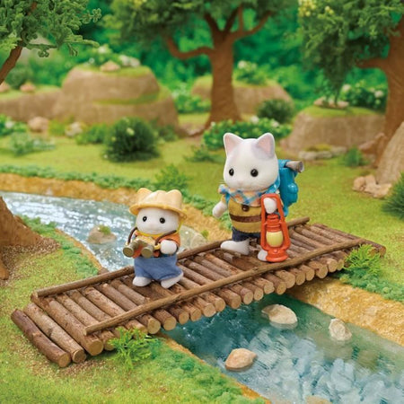Figure articolate - SYLVANIAN FAMILIES - Figlio e Baby Latte Cat - Avventura nella foresta segreta