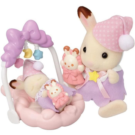 Sorelle Coniglio Cioccolato Ora di Andare a Letto - SYLVANIAN FAMILIES - 5806