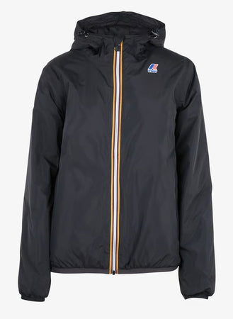 K-WAY Giubbino Uomo Intermedia Calda Unisex nero con Materiali Riciclati