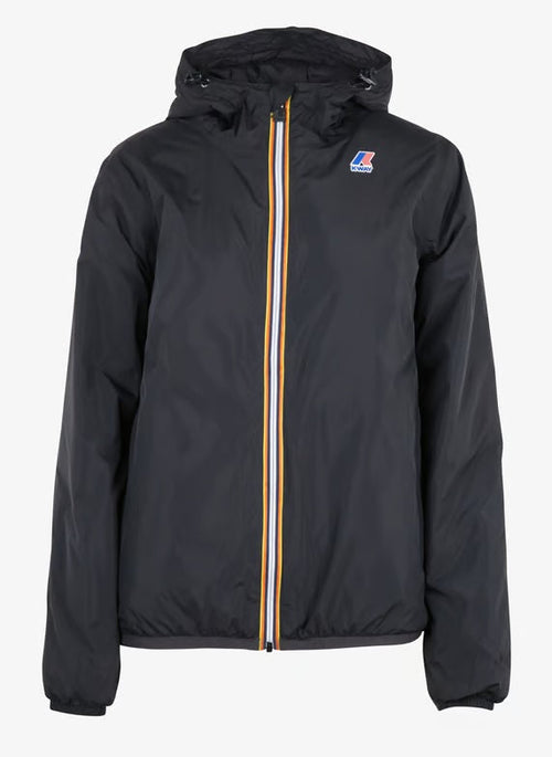K-WAY Giubbino Uomo Intermedia Calda Unisex nero con Materiali Riciclati