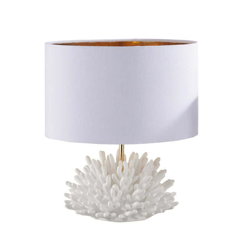 Lume Grande Melaverde Corallo Bianco – Ceramica 40 cm Made in Italy