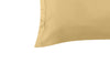 Coppia Di Federe in Raso di Puro Cotone DELUXE 3 Volani Grano Maturo