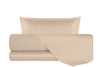 Completo Letto in Raso di puro cotone In Raso DELUXE Sabbia