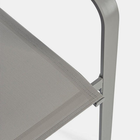 Salottino ''Arent'' in acciaio verniciato con texilene da esterno per giardino