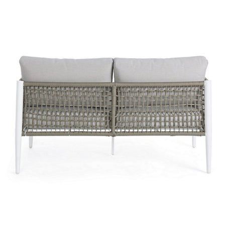 Salottino da giardino "Calypso" in alluminio in corda sintetica per esterno