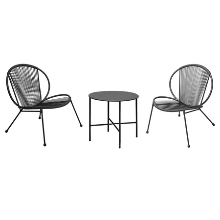 Salotto moderno "Abu Dhabi" in rattan sintetico per giardino e veranda da esterno