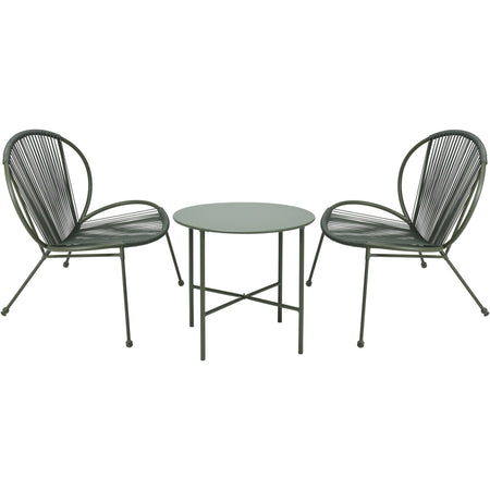 Salotto moderno "Abu Dhabi" in rattan sintetico per giardino e veranda da esterno