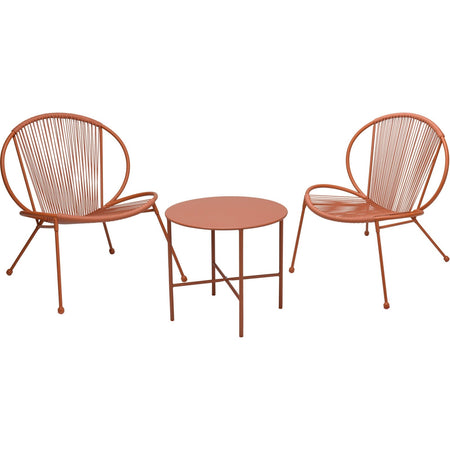Salotto moderno "Abu Dhabi" in rattan sintetico per giardino e veranda da esterno