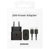 Samsung Caricatore 25W EP-T2510XBE FC USB-C +Cavo1m Black