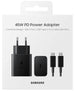 Samsung Caricatore 45W EP-T4511 FC2 USB-C +Cavo1.8m USB-C Black