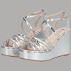 Sandali Liu Jo Argento con Zeppa KANDY, Eleganza e Comfort