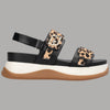 Sandali Liu Jo FIONA 02 Leopardati con Suola Platform e Monogram