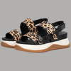 Sandali Liu Jo FIONA 02 Leopardati con Suola Platform e Monogram