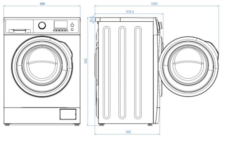 Sangiorgio f1012ca9 lavatrice 10kg. 1200 giri classe a inverter, made in italy, 15 programmi