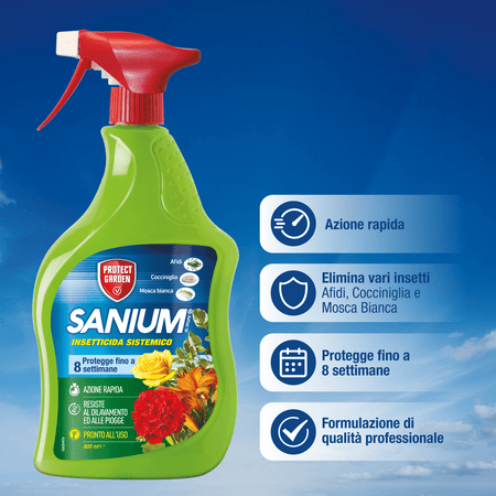 Sanium AL PFnPO ml 800 Insetticida Sistemico Spray Pronto Uso SBM