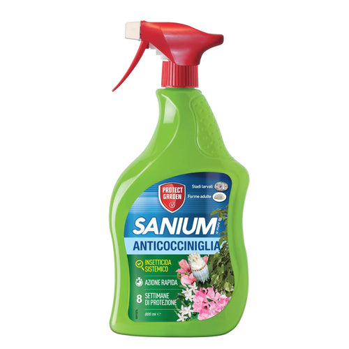 Sanium Anticocciniglia AL PFnPO ml 800 Insetticida Sistemico Anticocciniglia Spray Pronto Uso SBM