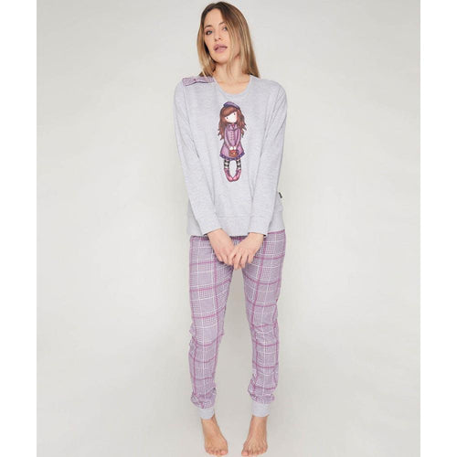 Santoro Corjuss Pigiama da Donna in Caldo Cotone Felpato 55529 S34 - Passarelli Biancheria