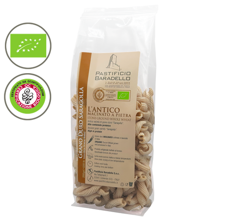 Pasta di grano duro Saragolla - Tortiglioni - 250 gr - Pastificio Baradello