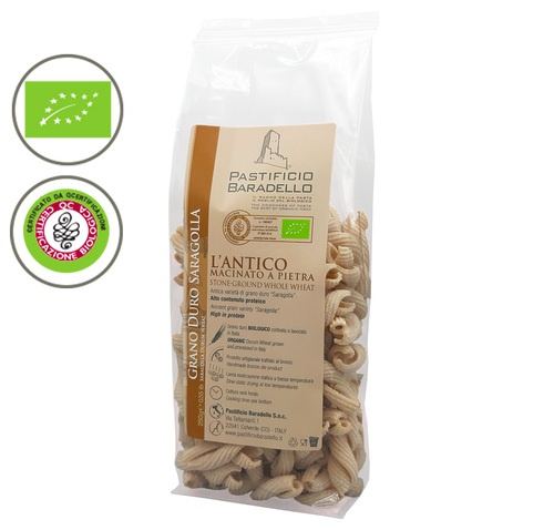 Pasta di grano duro Saragolla - Tortiglioni - 250 gr - Pastificio Baradello