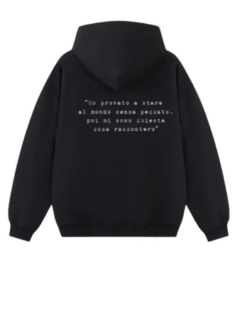 Sarah toscano e Horda Felpa con cappuccio 100% cotone in collaborazione Horda Brand Streetwear