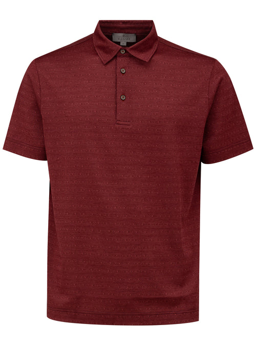 CANALI Polo Canali burgundy manica corta da uomo