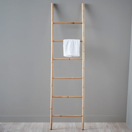 Scala decorativa in Bambù "Joyce" porta asciugamani da bagno h 190 cm