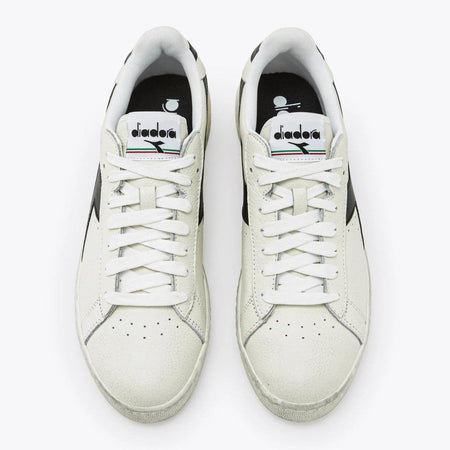 Scarpe sneakers Diadora Game Low Waxed white black