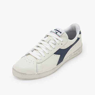 Scarpe sneakers Diadora Game Low Waxed white blue