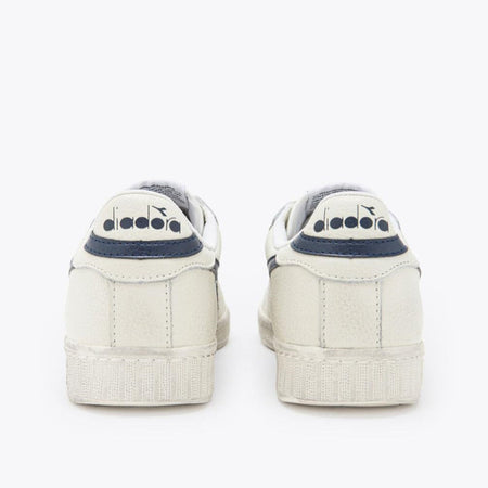 Scarpe sneakers Diadora Game Low Waxed white blue
