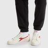 Scarpe sneakers Diadora Game Low Waxed white red