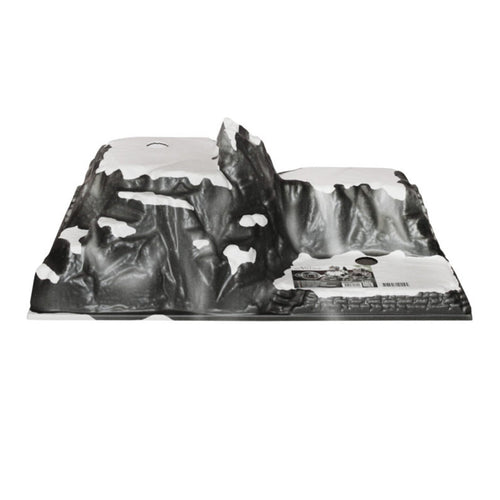 Base per scena villaggio natalizio Tunnel montagna in rilievo innevata 80 cm