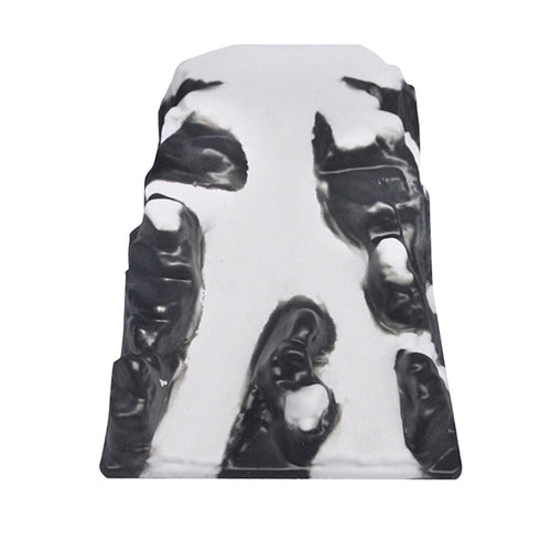 Base per scena villaggio natalizio Pista da Sci montagna in rilievo innevata 45 cm