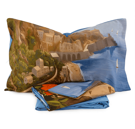 Bassetti Souvenir Completo Copripiumino Matrimoniale Amalfi S140 - Passarelli Biancheria