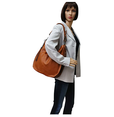 Modarno Borsa da donna italiana Borsa a spalla in vera pelle