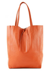 Modarno Shopper Bag a spalla in pelle con doppio manico, Shopper Large con tasca interna in pelle