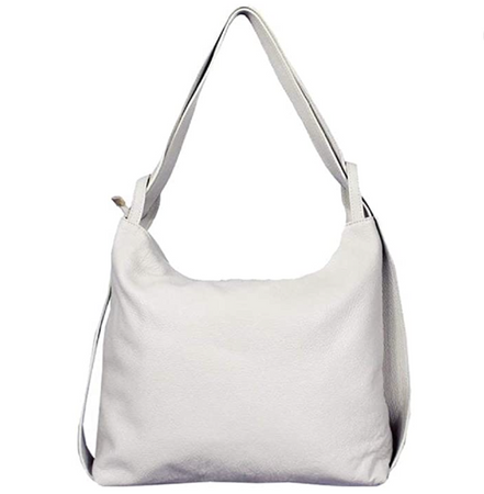 Modarno Shopper Zaino in Vera Pelle da donna 2in1