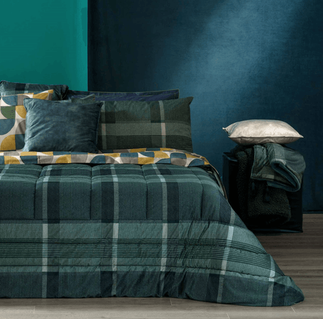 Riviera Trapunta in Velluto Singola Castiglione D80 - Passarelli Biancheria